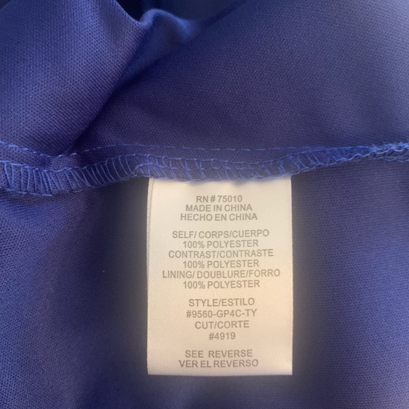 TLC Say Yes To The Prom navy blue skirt with beige sequin top dress. Size 3. - Picture 13 of 13